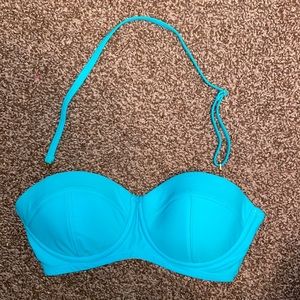 Jessica Simpson Aqua Green strapless Bathing suit